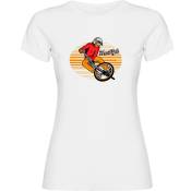 Kruskis Freestyle Rider Short Sleeve T-shirt Blanc S Femme