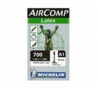 Michelin chambre a air route a1 aircomp latex 700x22 23 valve presta 40mm