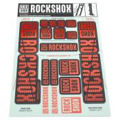 Rockshox Decal Kit Dual Crown Sticker Orange 35 mm