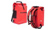 Badawin sac de velo 4 en 1 sac a dos sacoche de porte bagages sac bandouliere sac a porter a la main 25l ali rouge