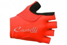 Paire de gants courts femme castelli rosso corsa pave rouge