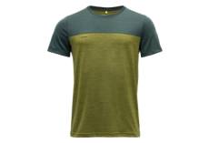 T shirt manches courtes devold norang merino 150 vert