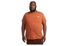 T shirt manches courtes nike sportswear club tee orange