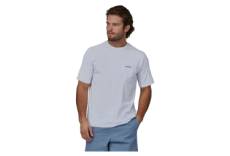 T shirt patagonia boardshort logo pocket blanc
