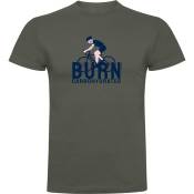 Kruskis Burn Carbohydrates Short Sleeve T-shirt Gris S Homme