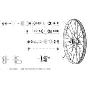 Sram Zm1 3zero Wheel Driver Body Kit Gris 9-10s