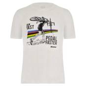 Santini Uci Cyclo-cross Short Sleeve T-shirt Blanc XS Homme