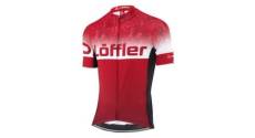 Maillot de cyclisme loeffler maillot de velo a manches courtes m fz messenger 2 rouge