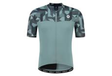 Maillot manches courtes velo rogelli essential graphic homme gris