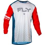 Fly Racing Rayce Long Sleeve T-shirt Rouge,Blanc L Homme