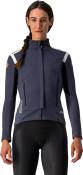 Castelli Women's Perfetto ROS Long Sleeve Jacket, Dark Steel Blue/Soft Pink