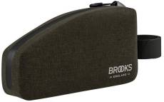Brooks England Scape Top Tube Bag, Mud Green
