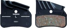Shimano N04C Metal SLX/XT/XTR Disc Brake Pads With Fins - Black