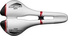 Selle Selle San Marco Aspide Open-Fit Racing, White/Black/Red