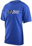 Troy Lee Designs Youth Boxed Out Short Sleeve T-Shirt - Blue