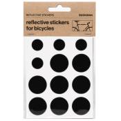 Bookman Reflective Stickers, Black