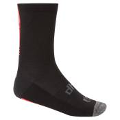 dhb Aeron Winter Weight Merino Sock 2.0, Black/Red