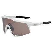 100% Eyewear Speedcraft Matte White Mirror Sunglasses, White