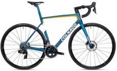 Colnago V3 Rival AXS Disc Carbon Road Bike (2023), Blue/Gold/White