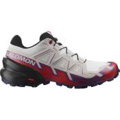 Salomon Women's Speedcross 6 Trail Shoes - White/Sparkling Grape