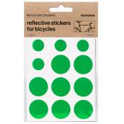 Bookman Reflective Stickers, Green
