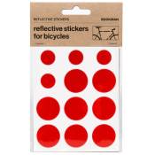 Bookman Reflective Stickers, Red