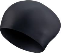 Nike Silicone Swimming Cap (For Long Hair) - Black