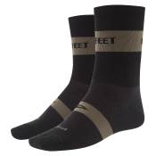 Defeet Aireator Team Classic Socks, Black/Olive