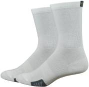 Defeet Cyclismo White Socks with Tab, White