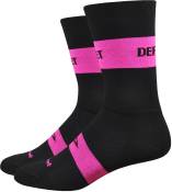 Defeet Aireator Team Classic Socks, Black/Pink
