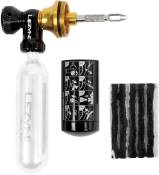 Lezyne Tubeless CO2 Blaster Repair Kit, Black/Gold