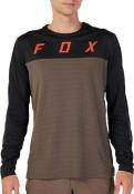 Fox Racing Defend Long Sleeve Jersey (CEKT), Brown/Multi