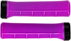 Brand-X Half- Waffle Lock-On Handlebar Grips, Purple