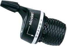 microSHIFT MS25-6R Twist Type 6 Speed Gear Shifter, Black