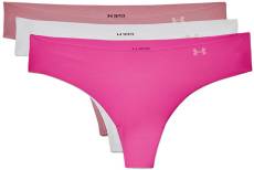 Under Armour Women's PS Thong 3Pack - Pink Elixir/Halo Gray/Rebel Pink