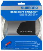 Câbles de vitesse de route Shimano (câbles internes recouverts de polymère) - White