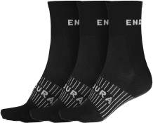 Chaussettes Endura COOLMAX® Race (3 paires) - Black